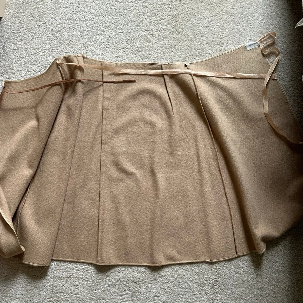 New Handmade Woman’s Light Brown Wrap Skirt, Sz M/L (see measurements)